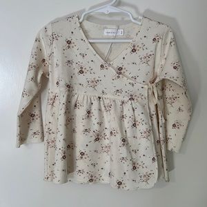 Jamie Kay long sleeve wrap top organic cotton